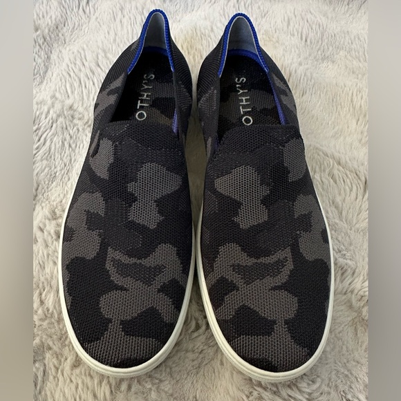 Rothy’s The Original Slip On Sneaker size 8.5 grey camo - Picture 4 of 8